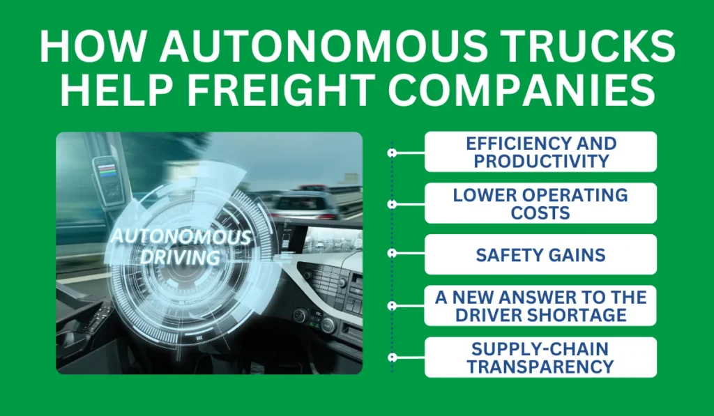 How Autonomous Trucks Help Freight Companies
