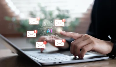 AI processor chip detecting email alerts