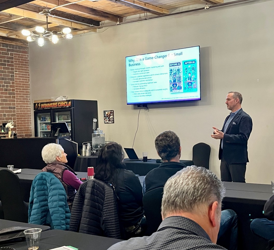 Keystone presenting How Small Businesses Can Use AI with Main Street Medina