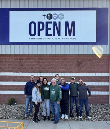Keystone volunteers at Open M